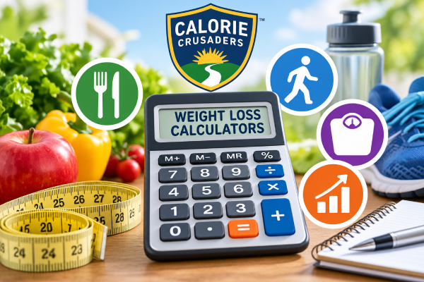 Calorie Crusaders weight loss calculators for calories, activity and weight loss progress