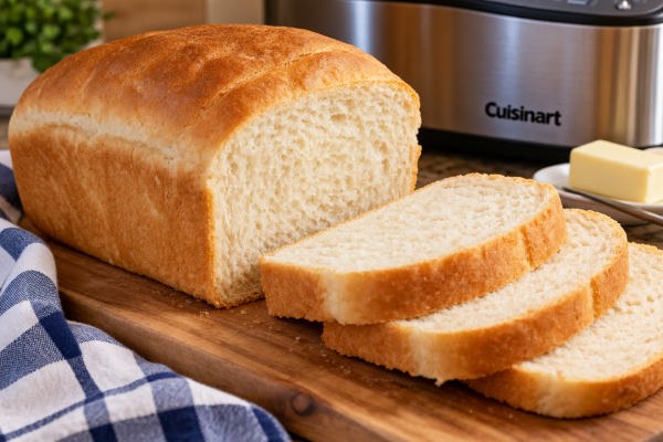 Basic White Bread Recipe for Bread Machine
